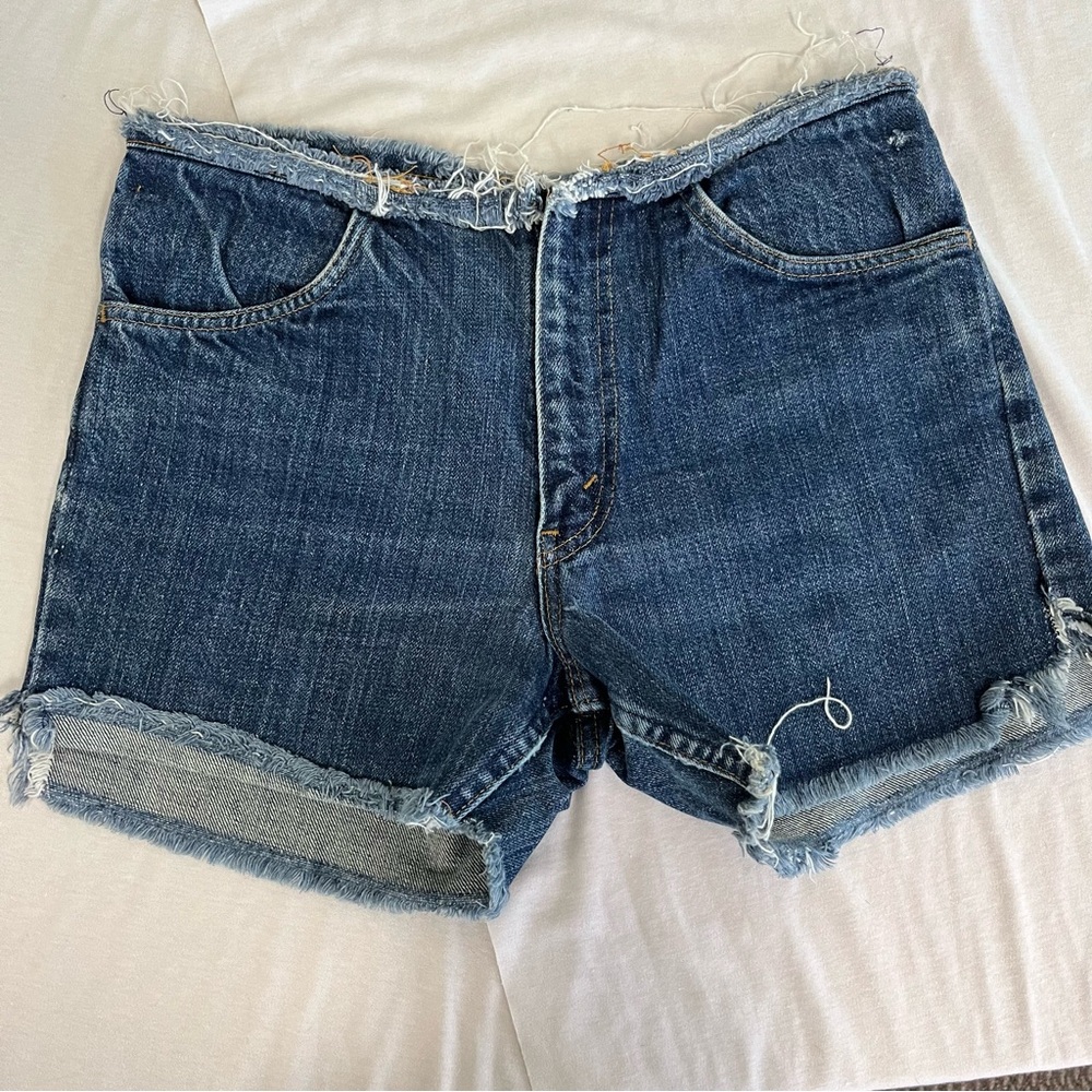 818 Levi Denim Blue Women's Shorts vintage